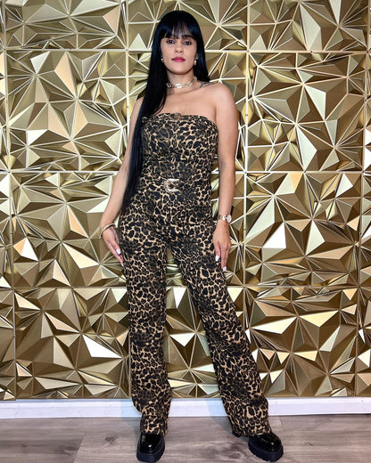 Animal Print Jumpsuit