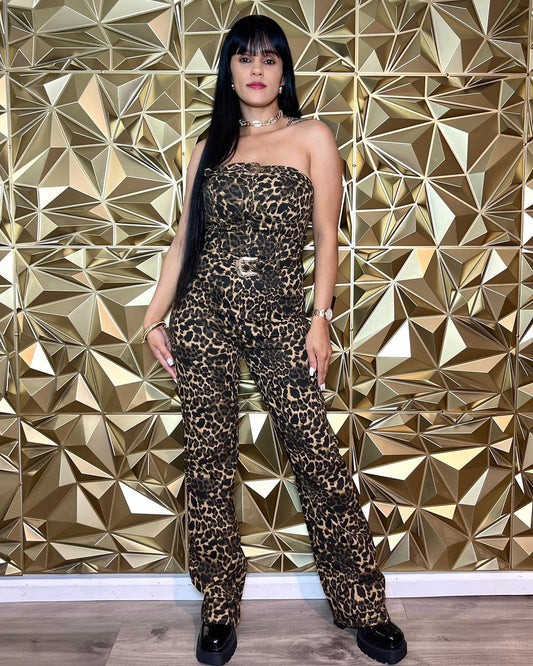 Animal Print Jumpsuit